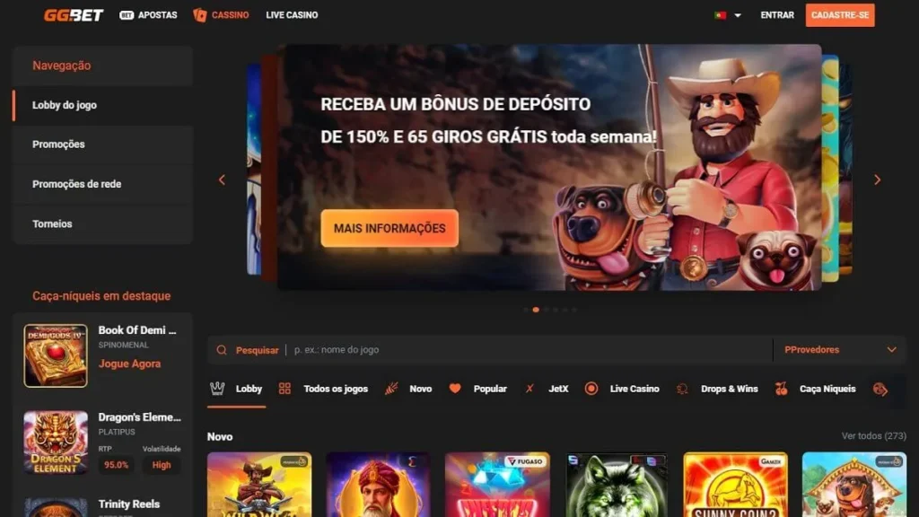 Design do site ggbet